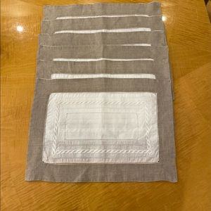 Linen placemats set of six